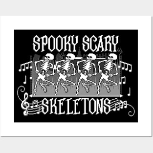 Halloween Skeleton Musical Posters and Art